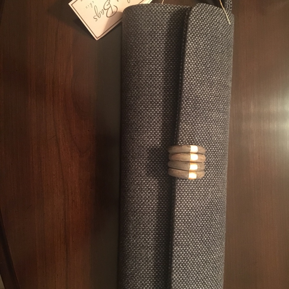 Heather Tweed Clutch